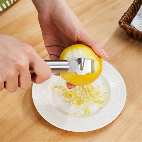 Portable Kitchen Lemon Citrus Orange Zester Stainless Steel Fruit Peeling Tool