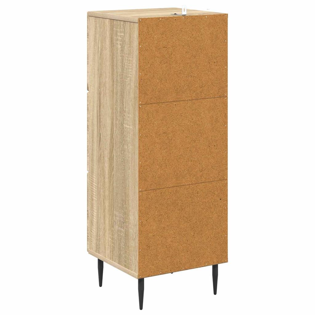 Drawer Cabinet Sonoma Oak 33 x 34.5 x 89.5 cm