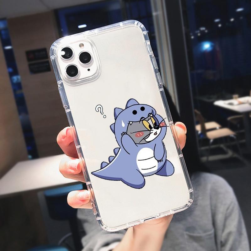 Hot Funny Cat Photo Transparent Phone Case for IPhone 13 12 Pro Max 11 XR XS X 8 7 14 Plus Couple Soft Silicone Cover Fundas