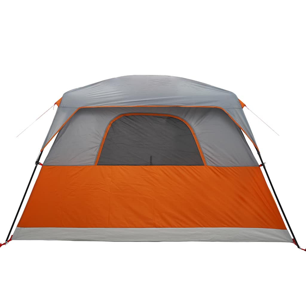 Family Tent for 6 Persons Orange Waterproof