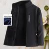 Men's Double-Sided Fleece Windbreaker Hoodie for Autumn/Winter