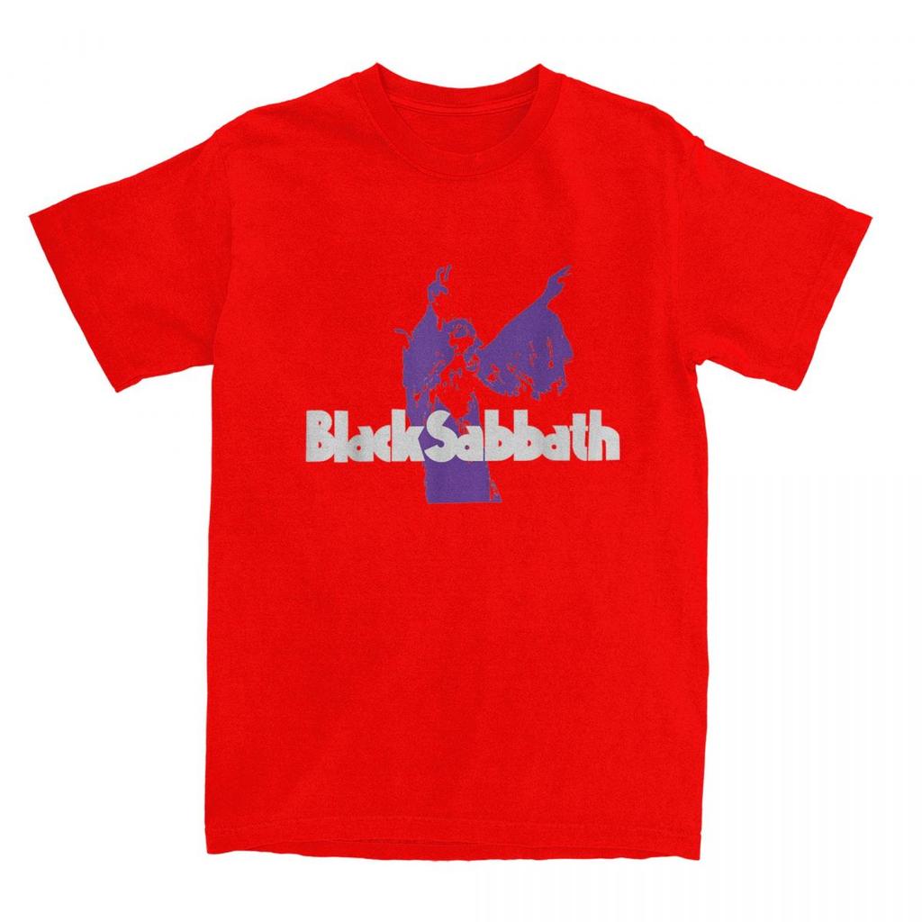 Camiseta Morada Oficial Merch de Black Sabbaths para Hombres y Mujeres Música Metal Camiseta de Algodón Puro Ropa Camisetas Vintage