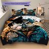 3pcs Owl Hoodie Duvet Cover Set -Includes 1 Duvet Cover and 2 Pillowcases, No Quilt Core, All-Season Home Decor  Yy251111126