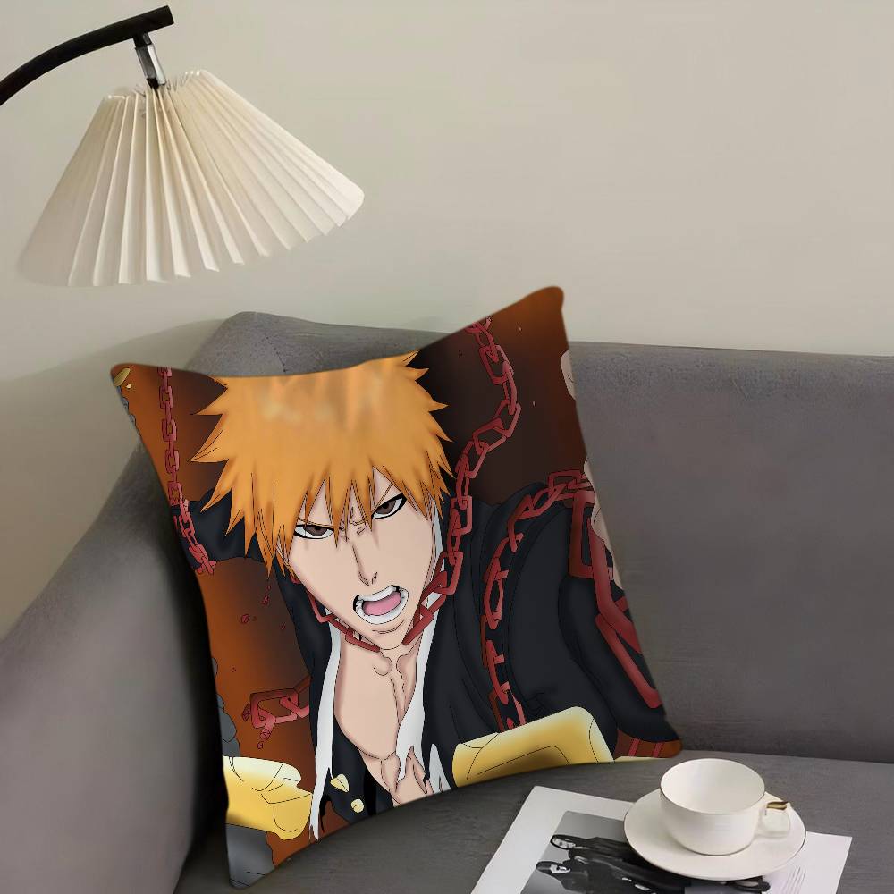 K-Kurosaki Ichigo Cartoon Animation Pillow Cover Sofa Cushion Cover Home Room Decoration Children Gift
