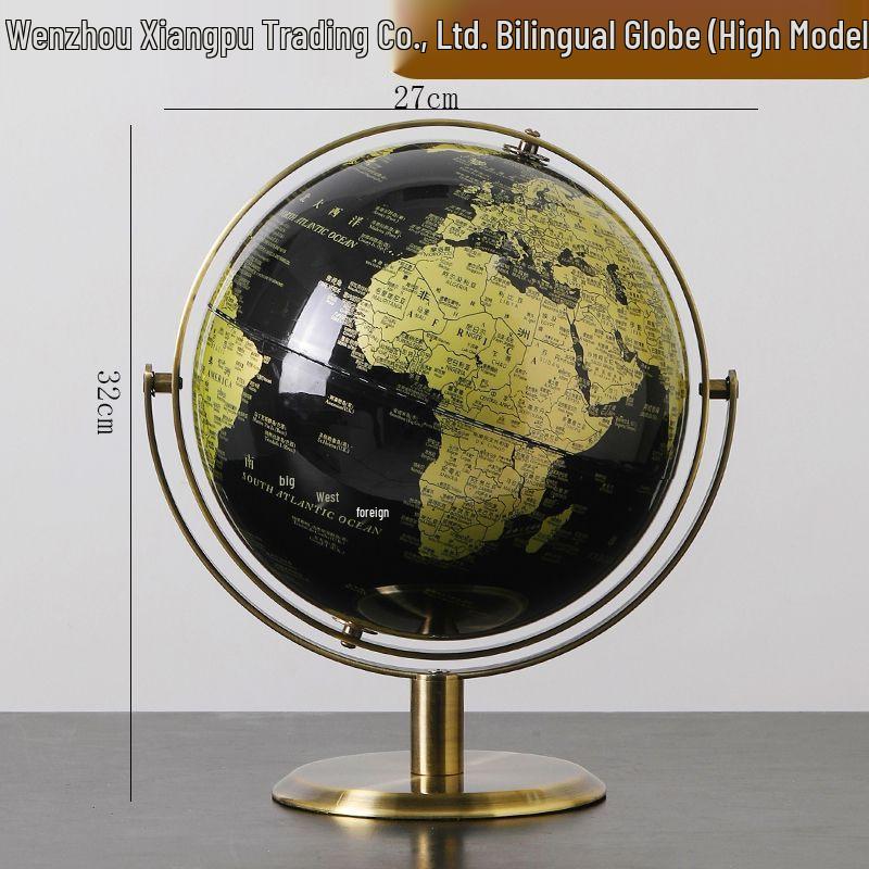 Light Luxury Globe Ornament for Office & Living Room Decor