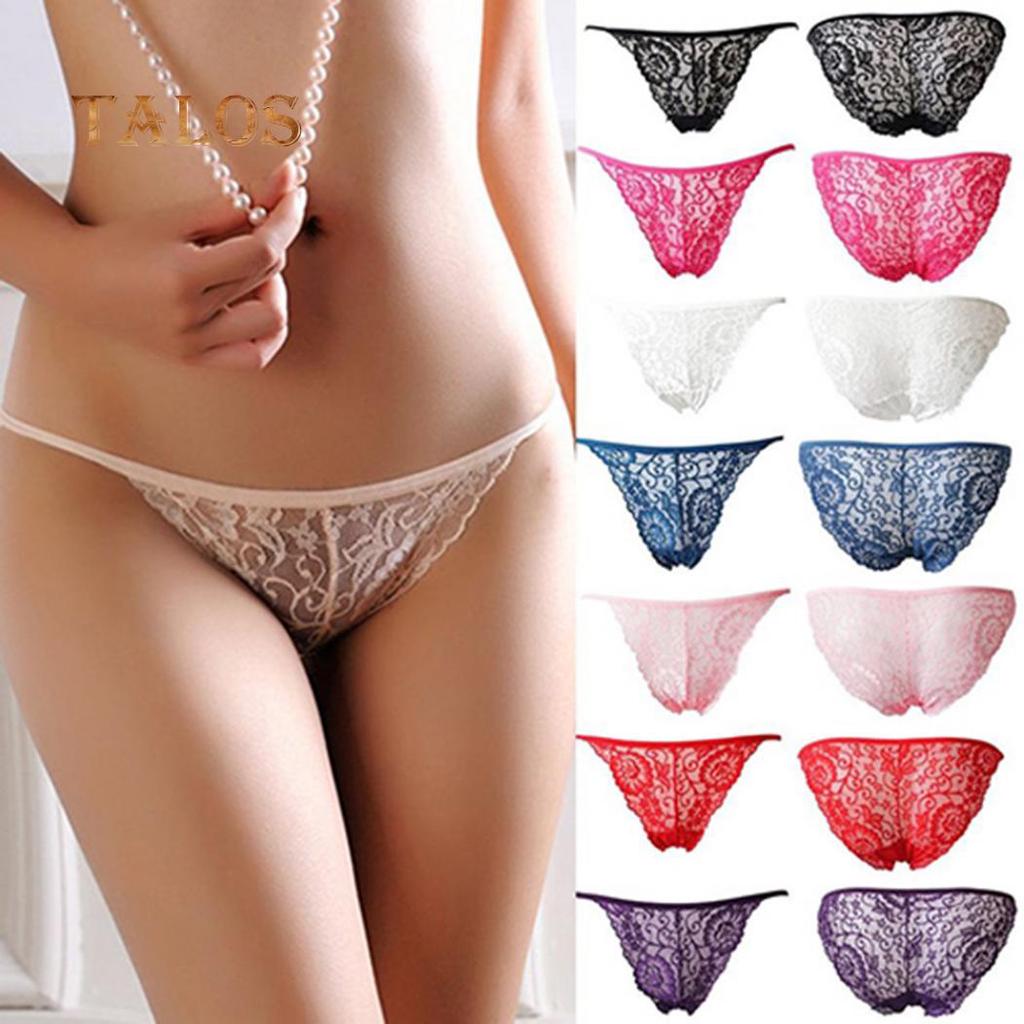 Talos Women's Sexy Lace G-string See Through Briefs Panties Thongs Underwear Knickers