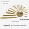 Round Head Brass Nails for DIY Projects and Picture Hanging