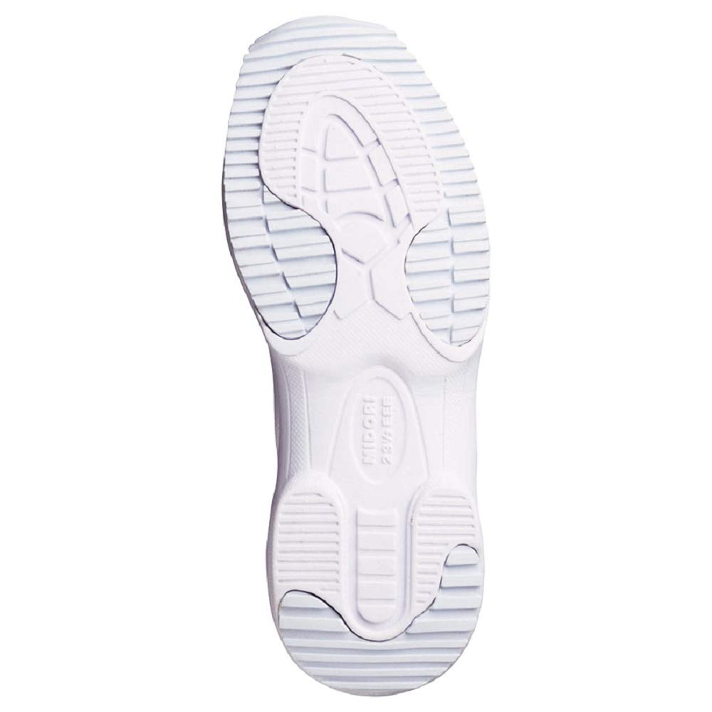 Care Safety Safety Work Shoes Sneakers Slip Resistant Lightweight Shock Absorption Ventilation CSS01CAP N White Cm [Midori Anzen] 23.5