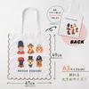 Scalloped Tote Dog Cat Eco Sub Design Ani004 [Jubilee] Bag, & Design, Polyester, Bag, Lightweight, Bag,