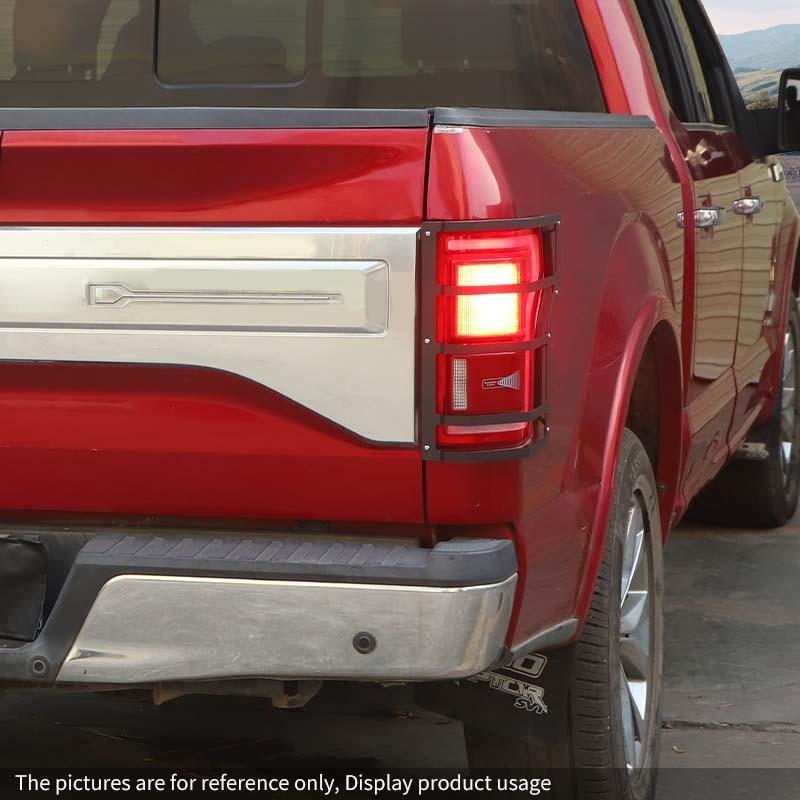 Rear Taillight Lamp Cover Trim Metal Decoration Protective Cover Fit For Ford F150 2015-2020 Exterior Accessories