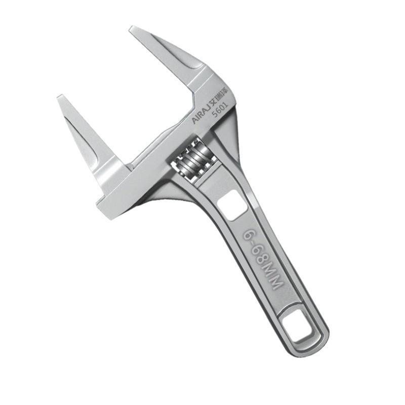 Multi-Functional Bathroom Wrench Tool - Short Handle, LargeOpening, Maintenance Board & Hand Sewer Pipe Pliers