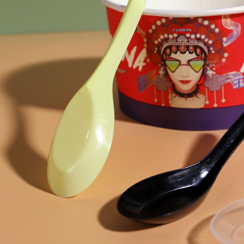 Disposable Black Plastic Spoons