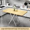 Portable Foldable Dining Table for Small Spaces - Square or Round Options for Apartments or Rental Rooms