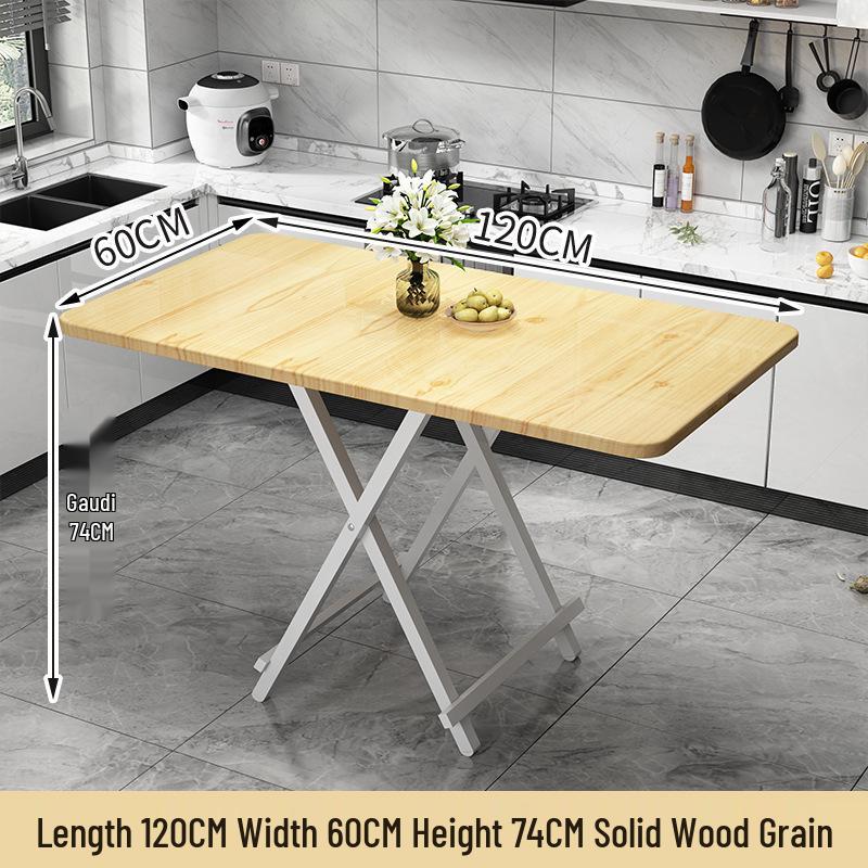 Portable Foldable Dining Table for Small Spaces - Square or Round Options for Apartments or Rental Rooms