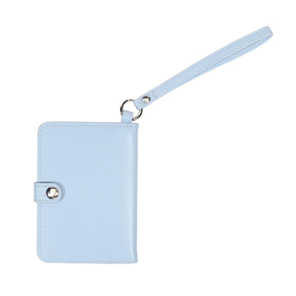 Portable PU Leather Passport Holder Hanging Rope Letter Certificate Storage Bag Card Case Airplane Check-in Storage Card Bag
