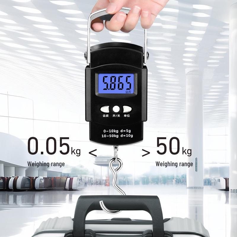 Tragbare elektronische Waage mit hoher Präzision, mit Maßband und Federaufhängevorrichtung