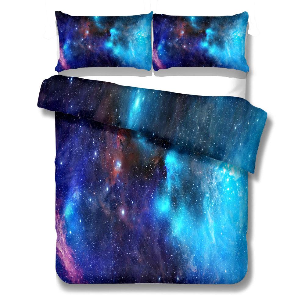 Σετ Πάπλωμα Star Galaxy King Queen Διπλό Πλήρες Δίκλινο Μονό Μέγεθος Σετ Κλινοσκεπασμάτων