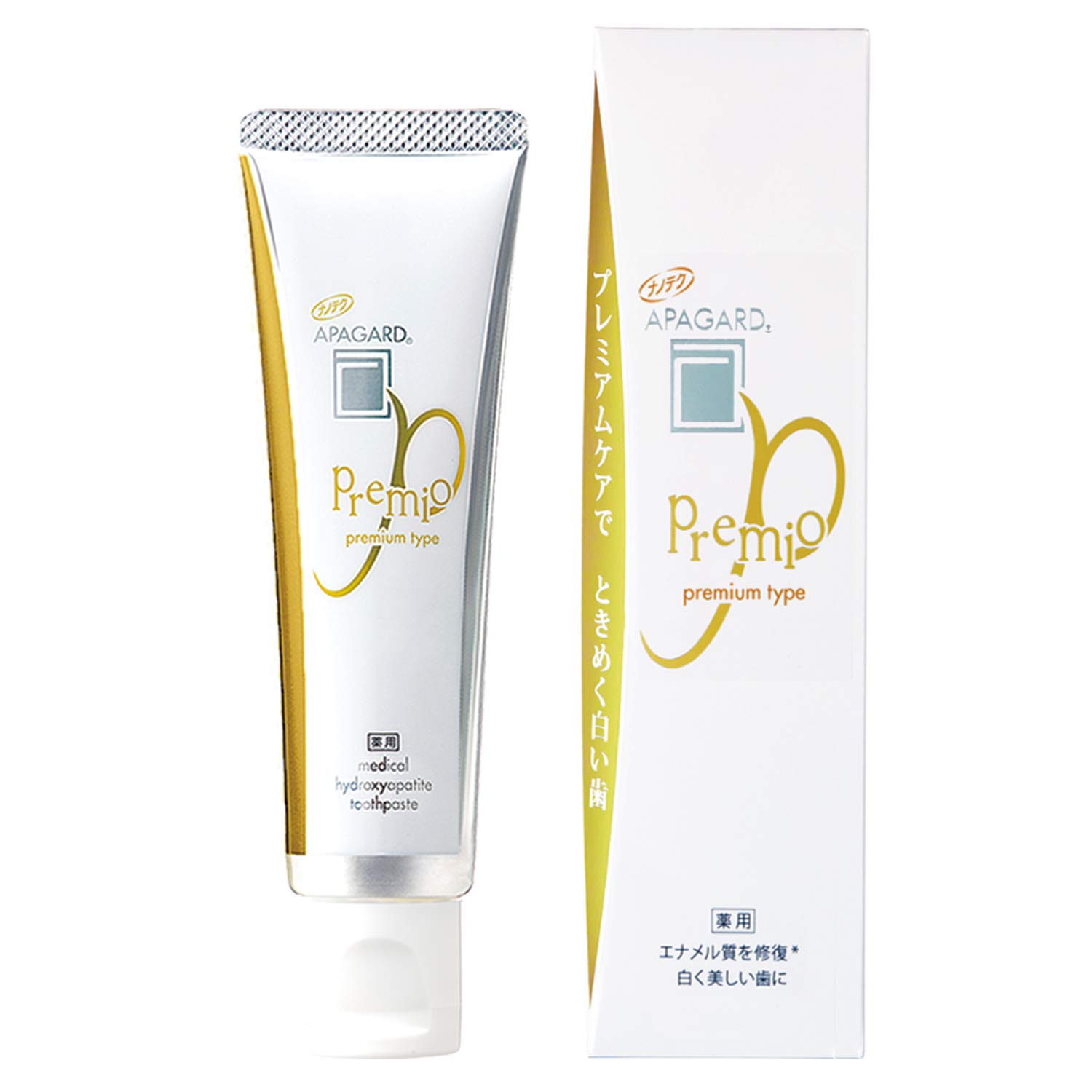 

APAGARD Premio 50g Whitening Toothpaste, Cavity Prevention Premium Type (Medicated)