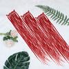 26" Synthetic Crochet Red Dreadlock Extensions100% Handmade Single Ended Dreads Reggae Style for Girls(10 Strands/PC,3PCS)