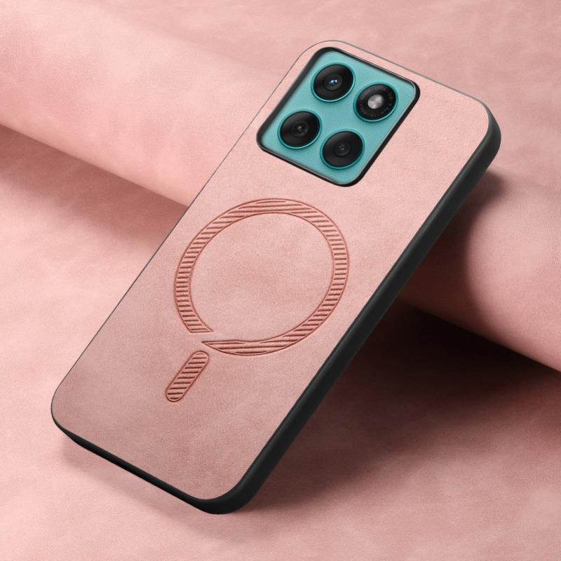 Magnetic Adsorption Leather Case for Motorola Edge 60 Fusion Magsafe Wireless Charge Shockproof Matte Bumper for Moto Edge60 60s