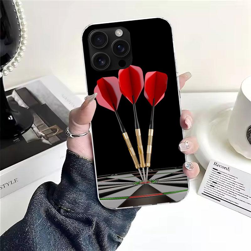 Darts Ästhetik Draht Zielscheibe Weiche Handyhülle Für IPhone 11 17 Air 16E 16 Pro Max 15 + 14 Plus 13 Mini 12 Apple 7 SE 8 Fundas Coq