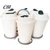 Eco Friendly Cup Holder 6-Cup Drink Carrier with Handle, Foldable Space Saving Caddy, Handle Reusable PP Tray for Delivery Outdoor Picnics And Parties