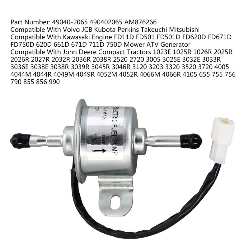 Kraftstoffpumpe 129612-52100 12 V für Yan-mar 4TNV88 3TNV88 Hita-chi Minibagger Aluminiumlegierungspumpe