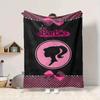 1 Stück Barbie, Rosa Flanell-Kuscheldecke Weich, Warm & Gemütlich für Sofa, Bett, Büro und Reisen Vielseitiges Ganzjahresgeschenk, Weihnachtsgeschenk