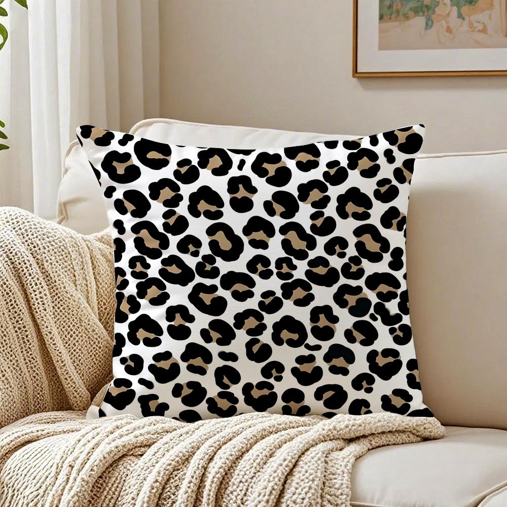Classic fashion leopard print Cushion Cover Pillowcase Antidustmite living Room Sofa Decor Cushion Room