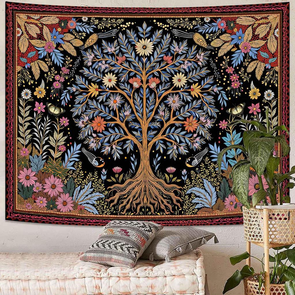 Nature Tree Tapestry Mystical Forest Tapestry for Bedroom Aesthetic Tapastry's Wall Hanging Tapestries for Living Room Dorm Tree