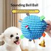 Brinquedo de Pelúcia Mastigável para Pet Brinquedo Criativo com Apito para Cachorro Resistente à Mordida Brinquedos para Cachorro de Auto Prazer Para Aliviar o Tédio Brinquedo Vocal Bola Suprimentos para Pet