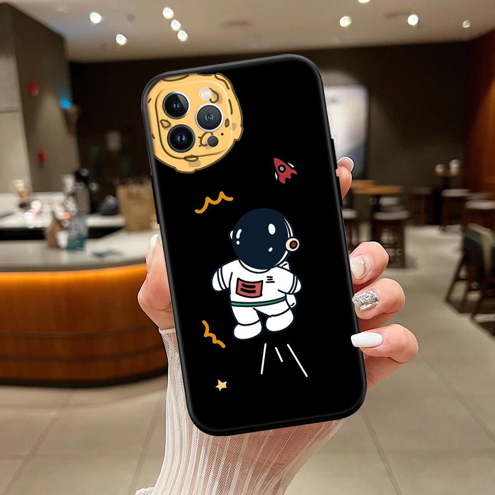 RA4 Astronaut Space Moon Alien Case for Samsung A11 A12 A13 A15 A52S A53 A55 A56 A70 A71 A72 A73 F06 F16 F56 S10 Plus S10e