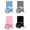 U-shaped Pillow Memory Foam Thick Elastic Slow Bounce Travel Neck Pillow Adjustable Band Pain Relief Long Flight Neck Support Office Nap Pillow