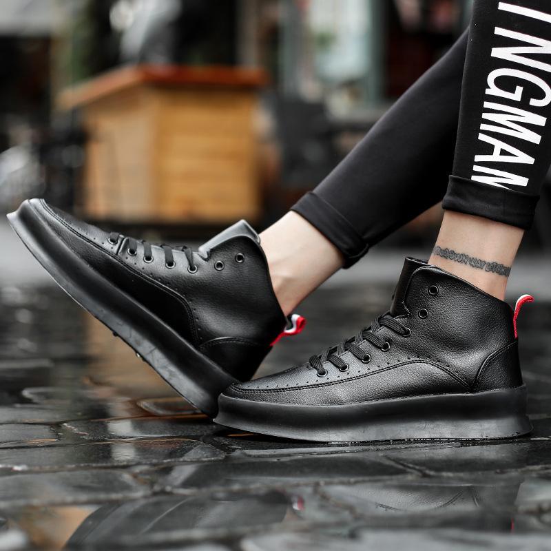 Autumn new heightening casual shoes, high-top board shoes sports mens