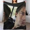 Damon and Stephan Throw Blanket Cozy Throw Blanket for Bed Sofa Chair