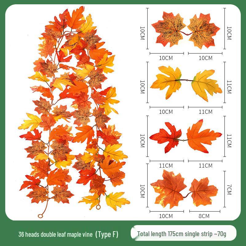 Skladem Podzimní a Halloweenská dekorace z javorových listů pro Vánoce a Den díkůvzdání