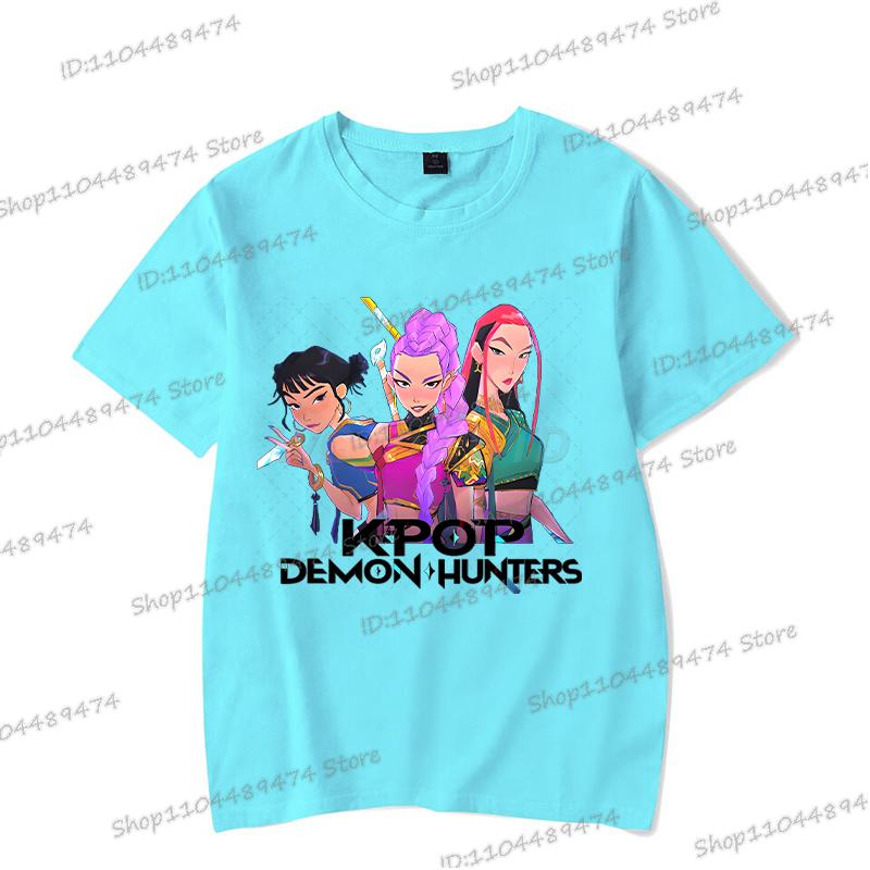 Heißer Verkauf KPop Dämonenjäger 2025 T-Shirt Herren Damen Mode Pop Punk Anime T-Shirts Unisex Vintage Cartoon Sommer T-Shirts