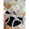 Sexy Plus Size Cotton Underwear Women Antibacterial Extended Gusset Lace Trim Panties