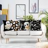 Spooky and Fun Halloween Pillowcases: Ghosts, Bats, and Pumpkins! Sofa Cushion Cover, Holiday Party Decoration, Gift