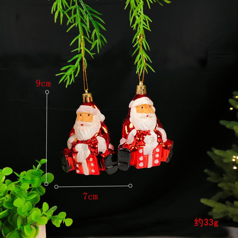Weihnachtsdekorationen, Feiertagsdekorationen, Partydekorationen, Weihnachtsbaumschmuck, Kleiner Anhänger 2 Stück