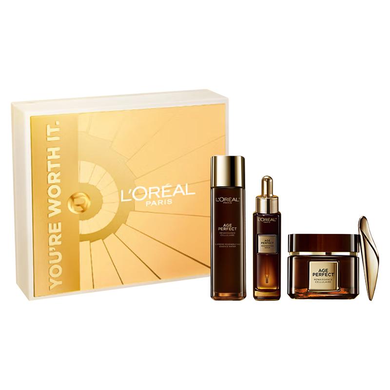 Loreal Paris Jinzhi Zhenyan Black Truffle Source Liquid Skin Care Set - Three-piece set Jinzhi Zhenyan Black Truffle Source Liquid 130ml Jinzhi Black