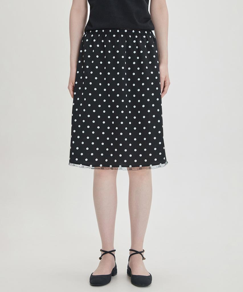 MIXXO Dot Satin Midi Skirt_Miwwhg70Ss
