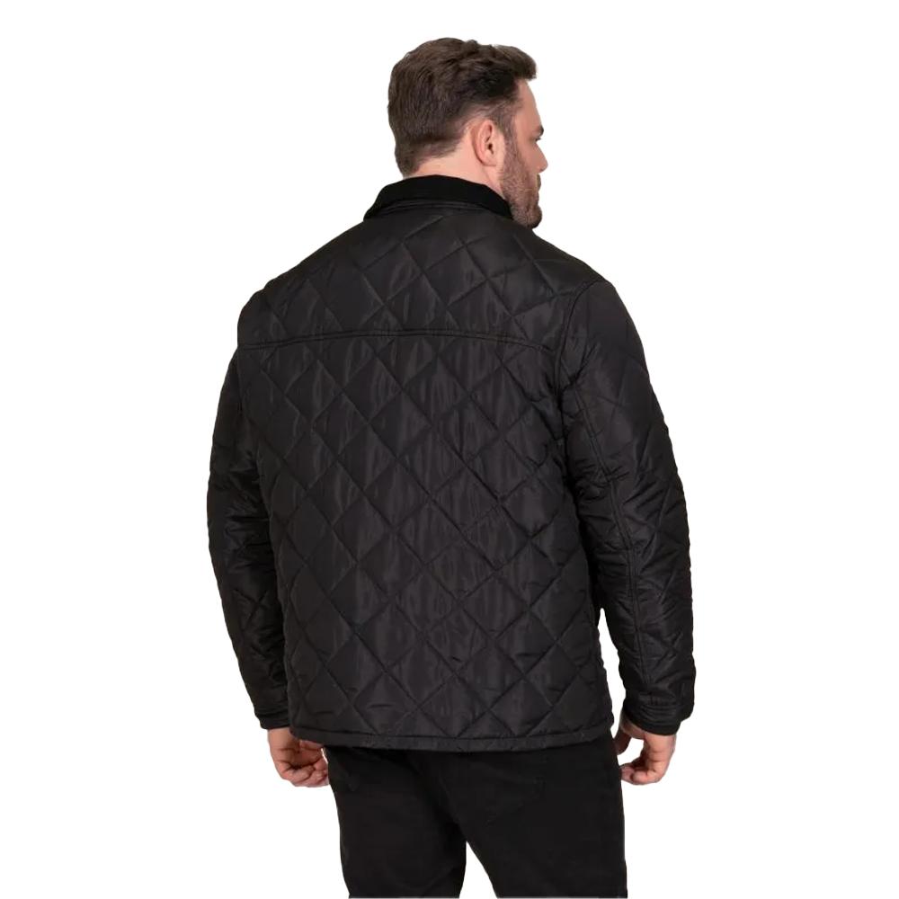 Duke Mens Landon D555 Quilted Corduroy Collar Kingsize Jacket