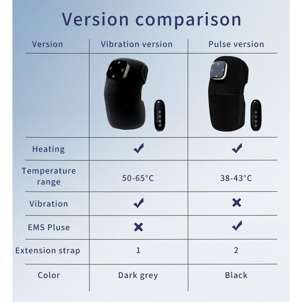 3-In-1 Knee Massager Joint Pain Relief Vibration Massage Therapy Equipment Portable Shoulder Heating Massaging Machine