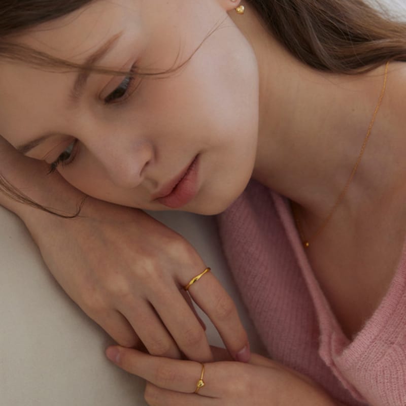 Murmur [925silver]Wave Slim Line Ring