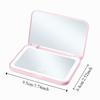Mini Folding Makeup Mirror Magnifying Cosmetic Mirror Compact LED Light Desktop Mirror  Makeup Tool