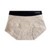 Plus Size Women's Summer A Class Color Cotton Contrasting Waistband 10A Antibacterial Crotch Mid Waist Briefs