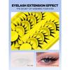 6 Pairs Wet Fox Eye Lashes False Eyelashes Cosplay Fake Lashes Dramatic Eyelashes Wet Eyelashes Extensions Makeup Tool