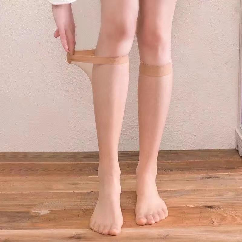 

Женские летние гольфы до колена - Супертонкие, Полупрозрачные, Длинные гольфы до середины икры One Size