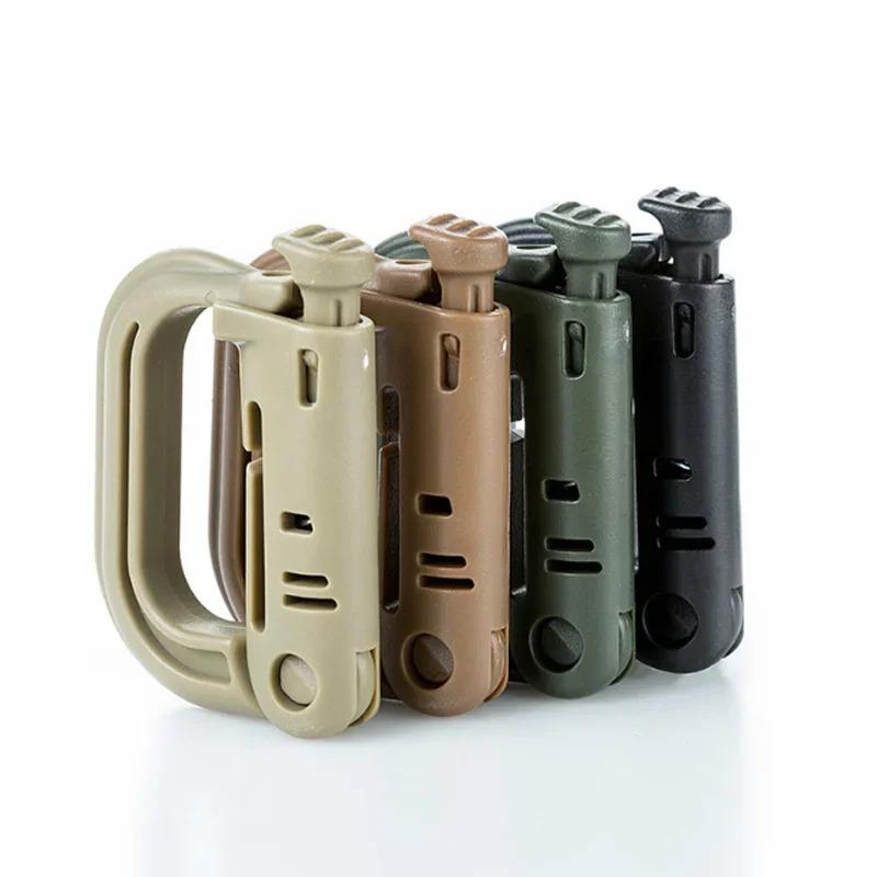 5PCS Portable Outdoor Hiking Buckle Tactical Suspension Buckle Press Switch Multi-Purpose Outdoor Hiking Camping Equipment